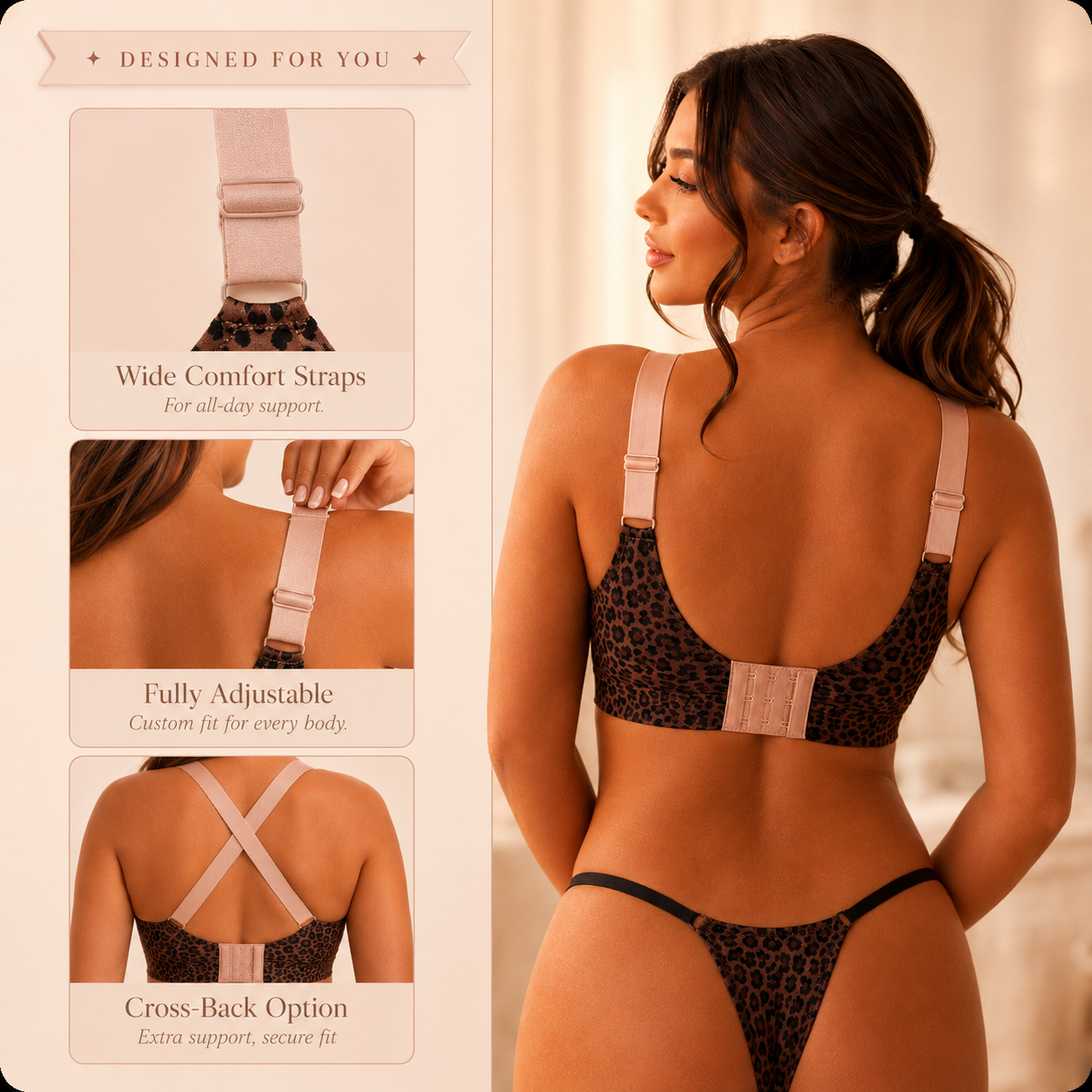 Lyrelle Leopard Luxe™ Jelly Bra