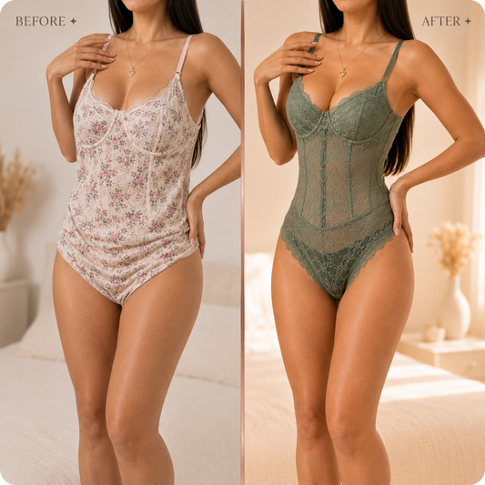 SculpFit™ Floral Lace Bodysuit
